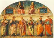 Prudence and Justice with Six Antique Wisemen